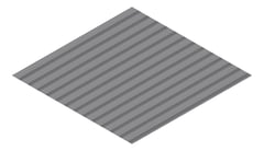 3D Presentation Image of Metal SheetCladding Lysaght CustomOrbAccent21 BasaltMatt