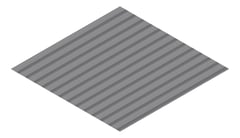 3D Presentation Image of Metal SheetCladding Lysaght CustomOrbAccent21 Basalt