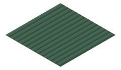 3D Presentation Image of Metal SheetCladding Lysaght CustomOrbAccent21 CottageGreen