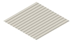 3D Presentation Image of Metal SheetCladding Lysaght CustomOrbAccent21 DuneMatt