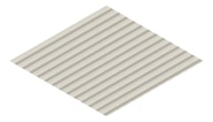 3D Presentation Image of Metal SheetCladding Lysaght CustomOrbAccent21 Dune