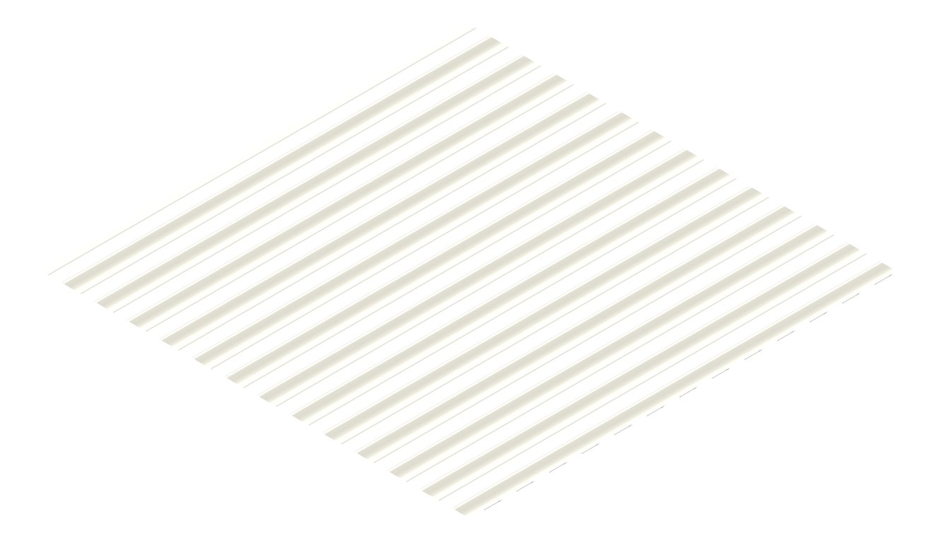3D Presentation Image of Metal SheetCladding Lysaght CustomOrbAccent21 SurfmistMatt