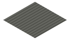 3D Presentation Image of Metal SheetCladding Lysaght CustomOrbAccent21 WoodlandGrey