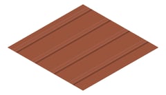 3D Presentation Image of Metal SheetCladding Lysaght FlatDek Aries