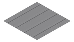 3D Presentation Image of Metal SheetCladding Lysaght FlatDek BasaltMatt