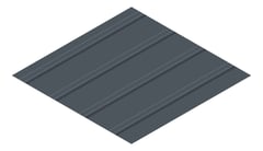 3D Presentation Image of Metal SheetCladding Lysaght FlatDek Celestian