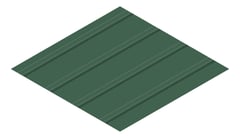 3D Presentation Image of Metal SheetCladding Lysaght FlatDek CottageGreen