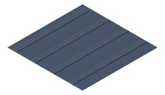 3D Presentation Image of Metal SheetCladding Lysaght FlatDek DeepOcean