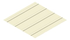 3D Presentation Image of Metal SheetCladding Lysaght FlatDek EveningHaze