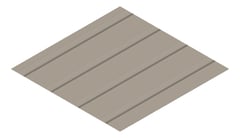3D Presentation Image of Metal SheetCladding Lysaght FlatDek Gully
