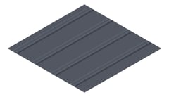 3D Presentation Image of Metal SheetCladding Lysaght FlatDek Ironstone