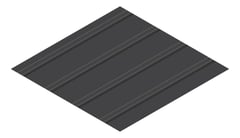 3D Presentation Image of Metal SheetCladding Lysaght FlatDek MonumentMatt