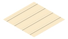 3D Presentation Image of Metal SheetCladding Lysaght FlatDek Paperbark