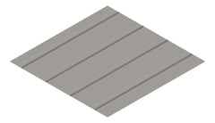 3D Presentation Image of Metal SheetCladding Lysaght FlatDek Wallaby