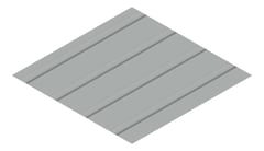 3D Presentation Image of Metal SheetCladding Lysaght FlatDek Windspray