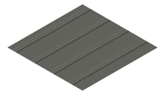 3D Presentation Image of Metal SheetCladding Lysaght FlatDek WoodlandGrey