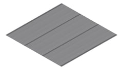 3D Presentation Image of Metal SheetCladding Lysaght FlatDek310 Basalt