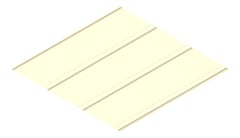 3D Presentation Image of Metal SheetCladding Lysaght FlatDek310 ClassicCream