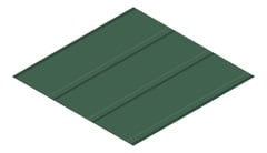 3D Presentation Image of Metal SheetCladding Lysaght FlatDek310 CottageGreen