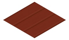 3D Presentation Image of Metal SheetCladding Lysaght FlatDek310 ManorRed