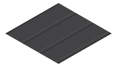 3D Presentation Image of Metal SheetCladding Lysaght FlatDek310 MonumentMatt