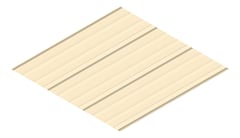 3D Presentation Image of Metal SheetCladding Lysaght FlatDek310 Paperbark