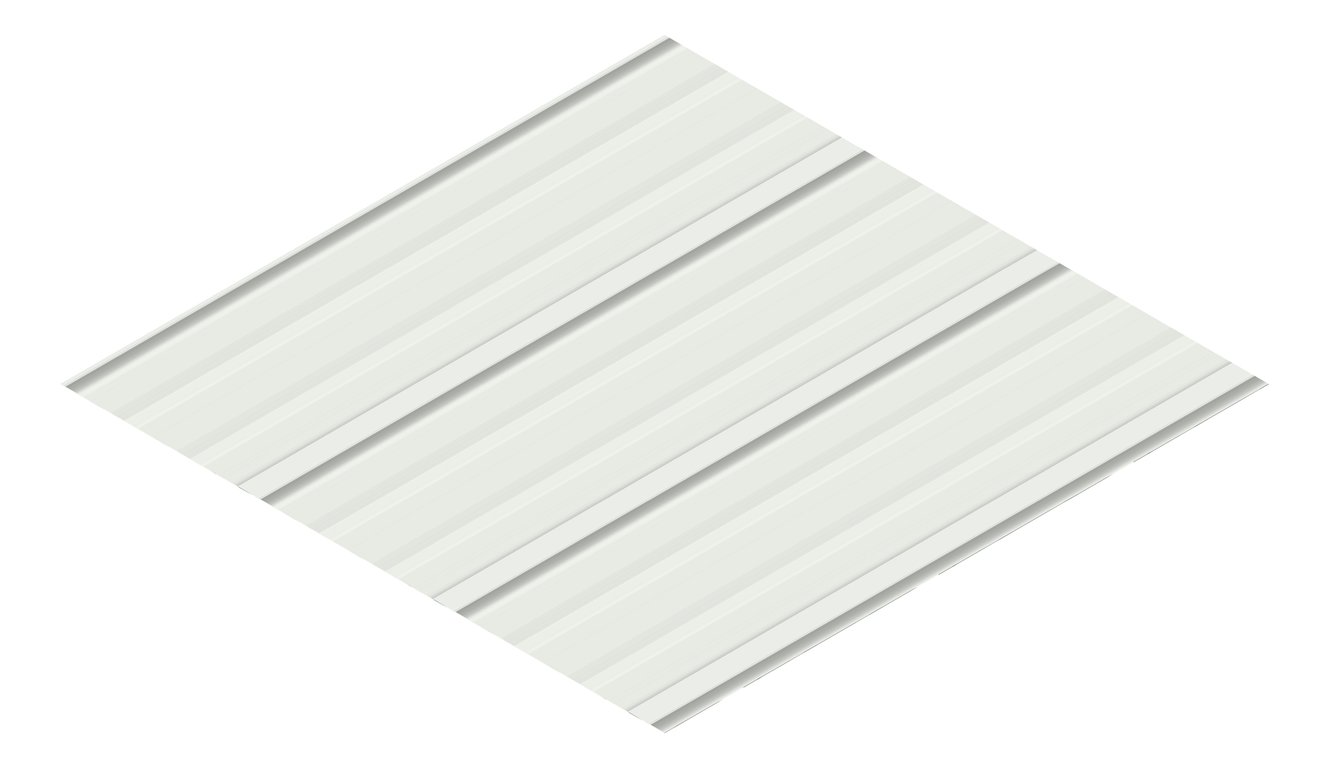 3D Presentation Image of Metal SheetCladding Lysaght FlatDek310 ShaleGreyMatt