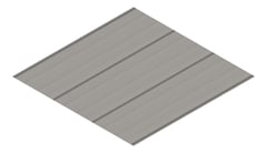3D Presentation Image of Metal SheetCladding Lysaght FlatDek310 Wallaby