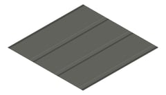 3D Presentation Image of Metal SheetCladding Lysaght FlatDek310 WoodlandGrey