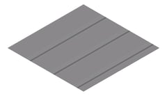 3D Presentation Image of Metal SheetCladding Lysaght FlatDekII BasaltMatt