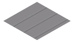 3D Presentation Image of Metal SheetCladding Lysaght FlatDekII Basalt