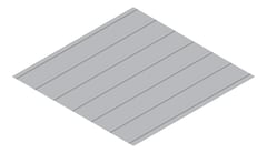 3D Presentation Image of Metal SheetCladding Lysaght FlatDekII BluegumMatt