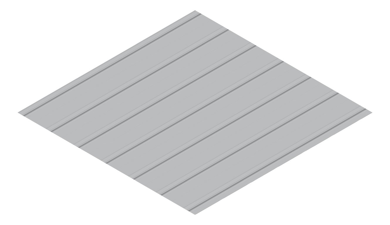 3D Presentation Image of Metal SheetCladding Lysaght FlatDekII Bluegum