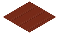 3D Presentation Image of Metal SheetCladding Lysaght FlatDekII ManorRed