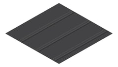 3D Presentation Image of Metal SheetCladding Lysaght FlatDekII MonumentMatt