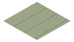3D Presentation Image of Metal SheetCladding Lysaght FlatDekII PaleEucalypt