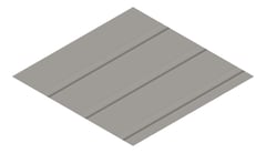 3D Presentation Image of Metal SheetCladding Lysaght FlatDekII Wallaby