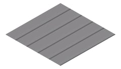 3D Presentation Image of Metal SheetCladding Lysaght KlipLok406 BasaltMatt