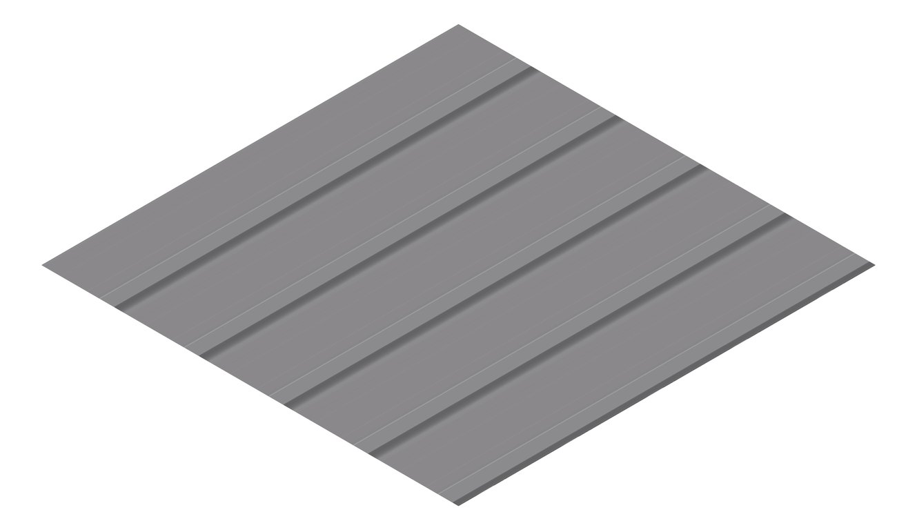 3D Presentation Image of Metal SheetCladding Lysaght KlipLok406 BasaltMatt