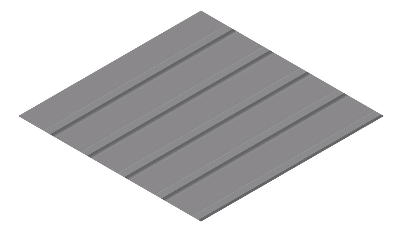 3D Presentation Image of Metal SheetCladding Lysaght KlipLok406 Basalt
