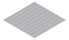 3D Presentation Image of Metal SheetCladding Lysaght KlipLok406 BluegumMatt