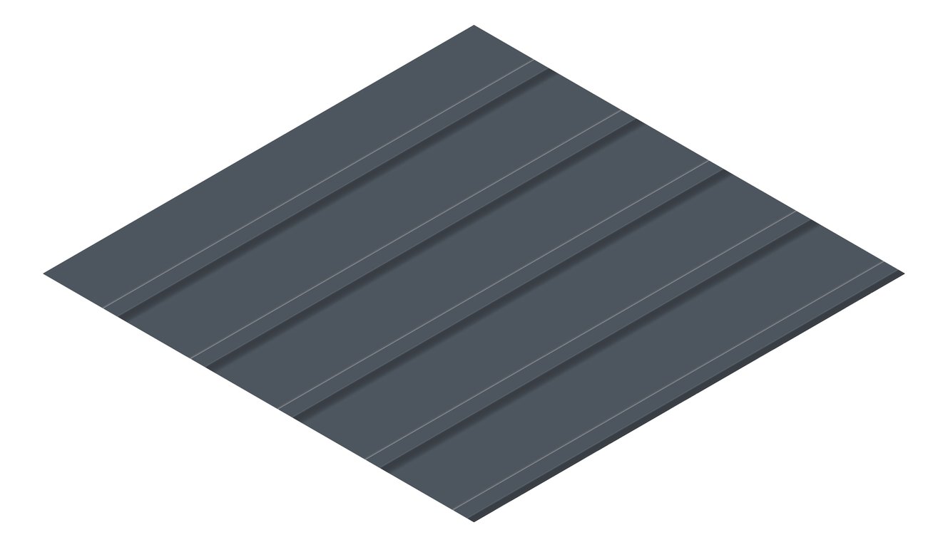 3D Presentation Image of Metal SheetCladding Lysaght KlipLok406 Celestian