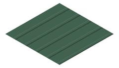 3D Presentation Image of Metal SheetCladding Lysaght KlipLok406 CottageGreen