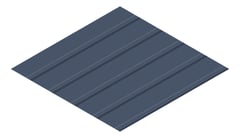 3D Presentation Image of Metal SheetCladding Lysaght KlipLok406 DeepOcean