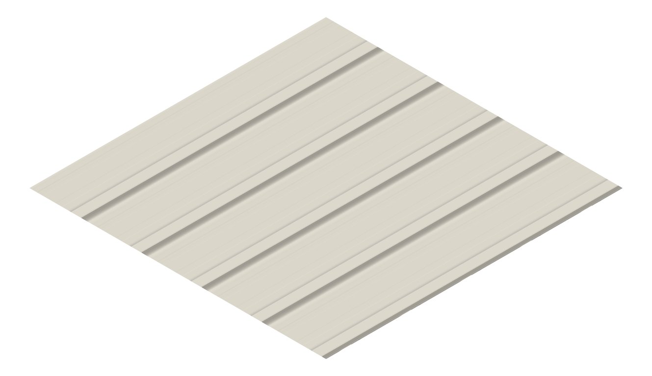 3D Presentation Image of Metal SheetCladding Lysaght KlipLok406 DuneMatt