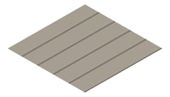 3D Presentation Image of Metal SheetCladding Lysaght KlipLok406 Gully