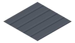 3D Presentation Image of Metal SheetCladding Lysaght KlipLok406 Ironstone