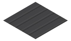 3D Presentation Image of Metal SheetCladding Lysaght KlipLok406 MonumentMatt