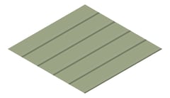 3D Presentation Image of Metal SheetCladding Lysaght KlipLok406 PaleEucalypt