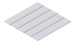 3D Presentation Image of Metal SheetCladding Lysaght KlipLok406 ZincalumeSteel